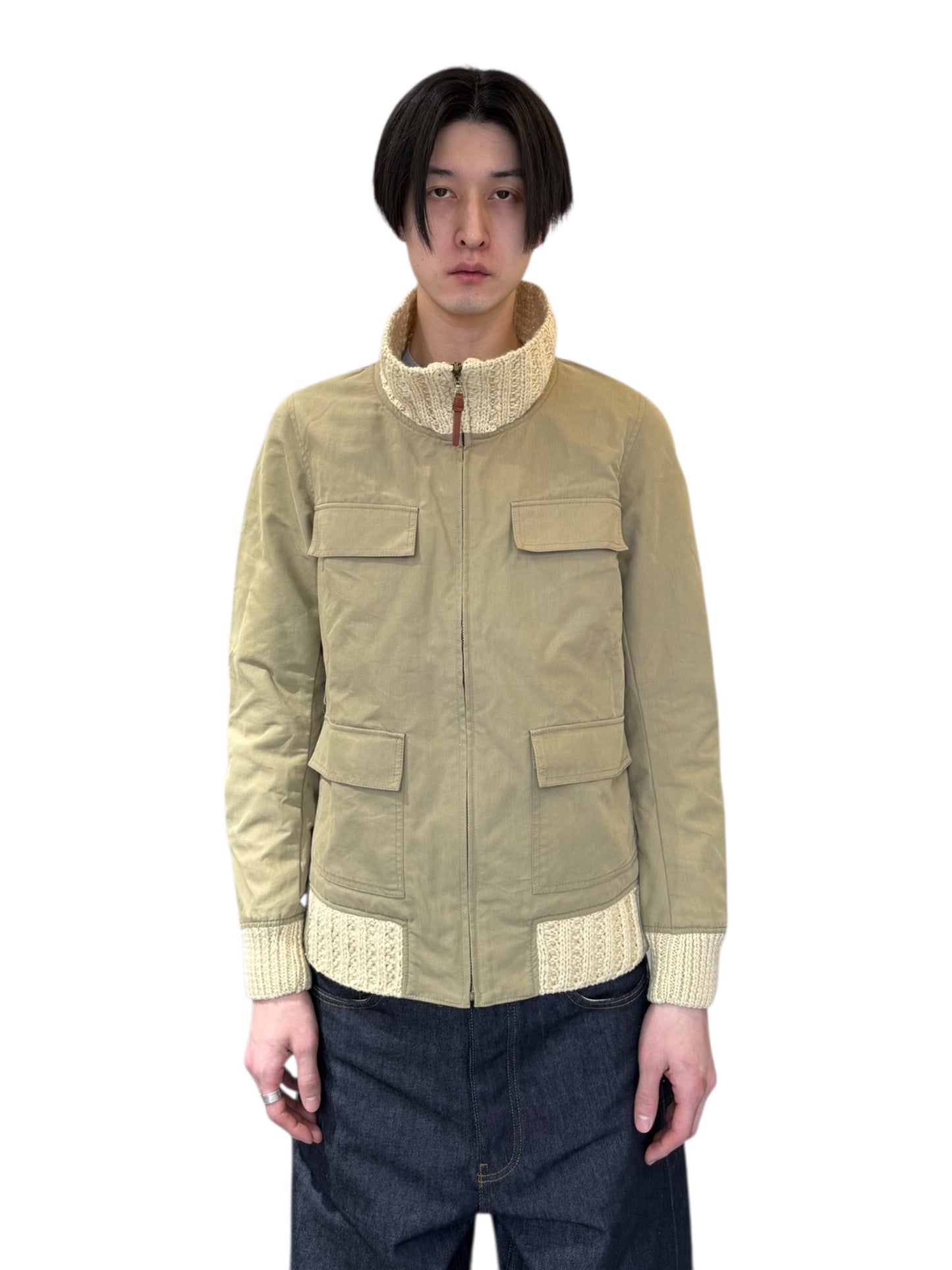visvim redwood knit collar jacket