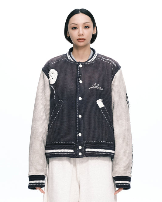 Knitted stitch Varsity jkt