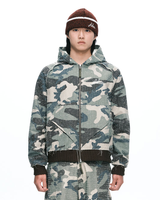 Camo zip-up Green camo