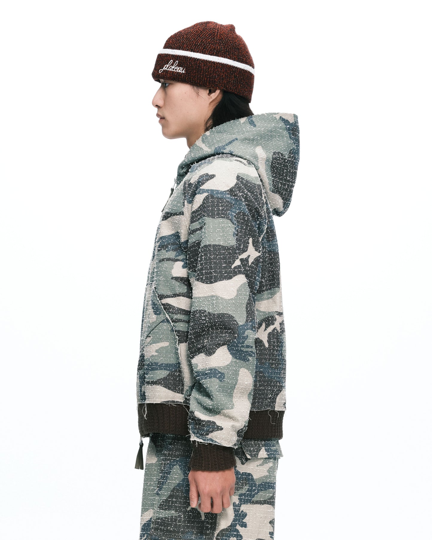 Camo zip-up Green camo
