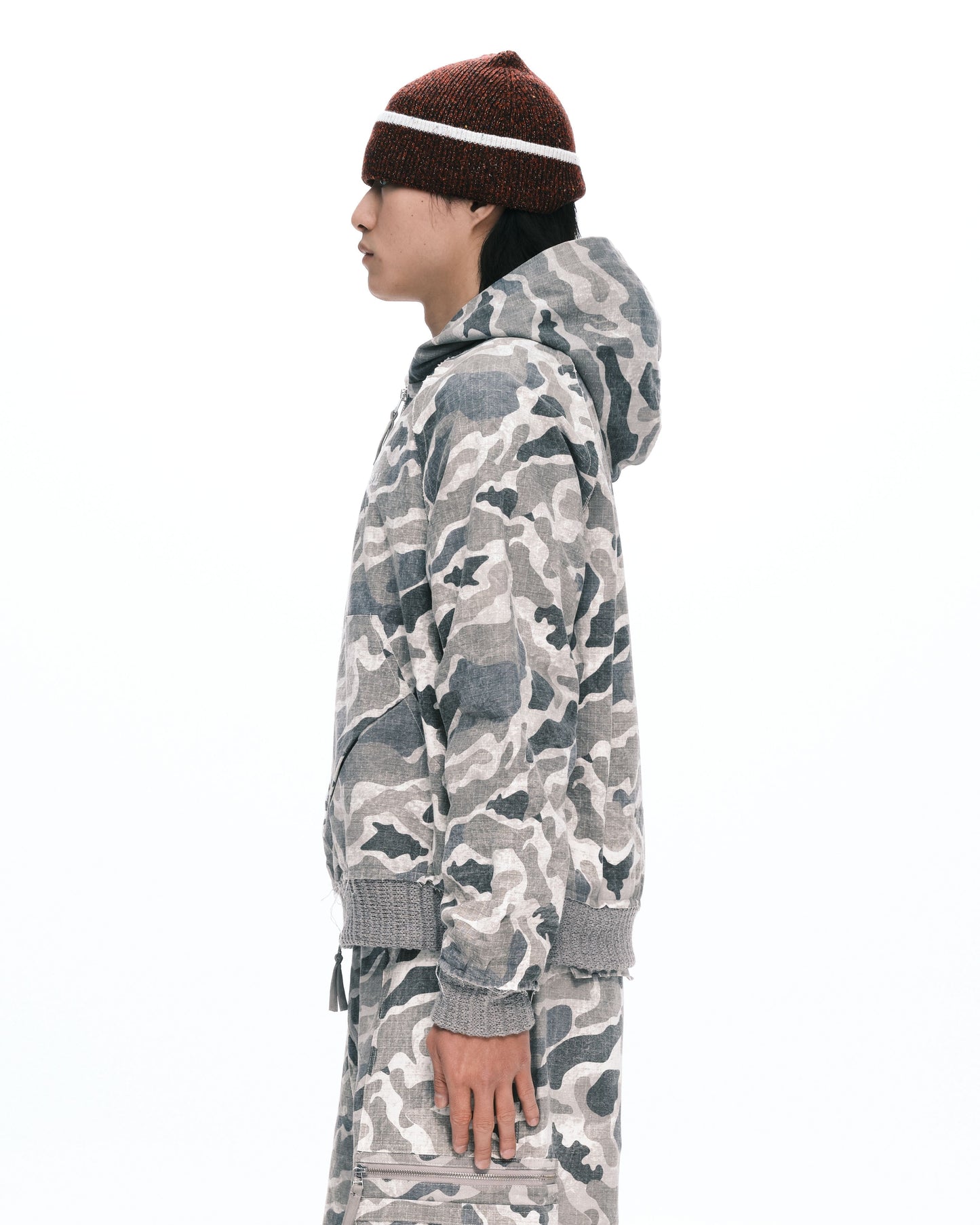 Camo zip-up Grey camo