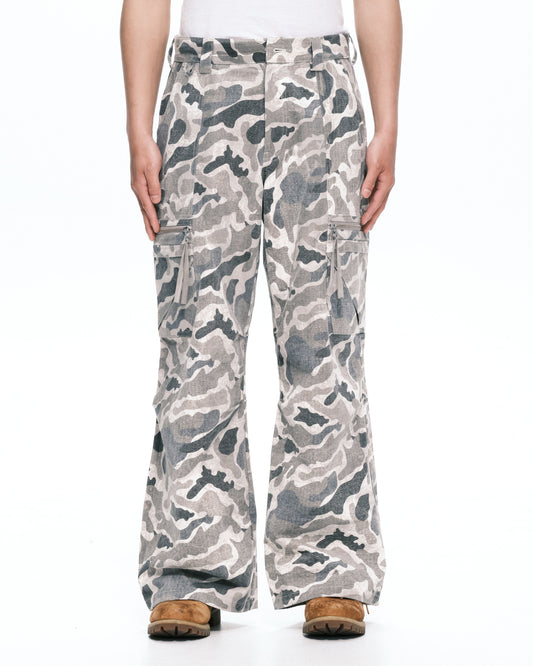 Camo tucked cargo Grey camo