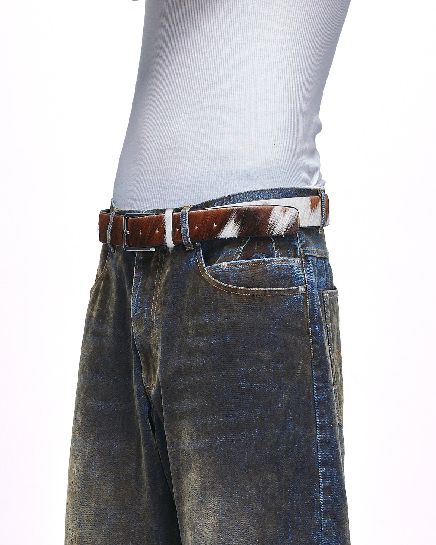 Cowhide belt