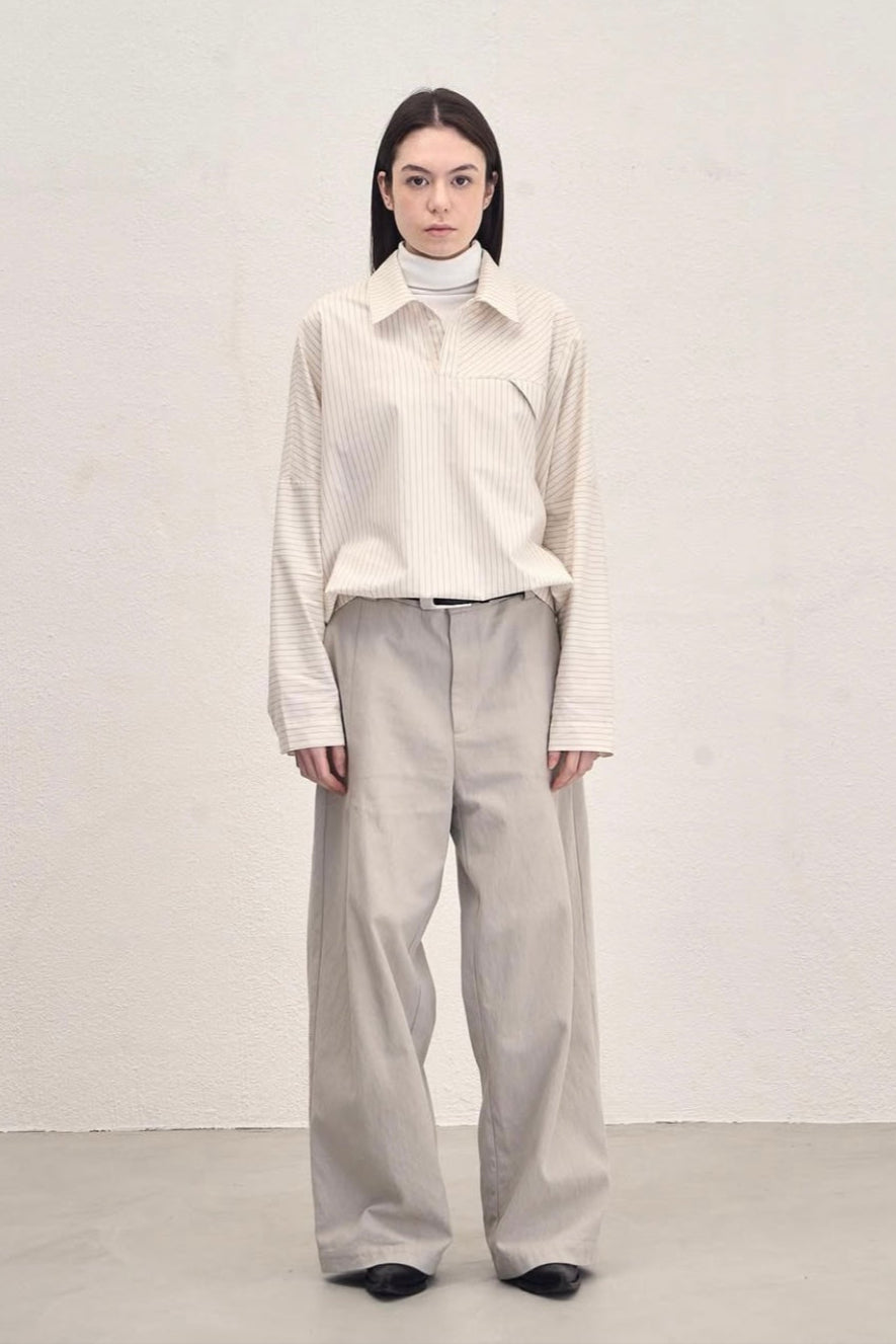 Double pleated pants