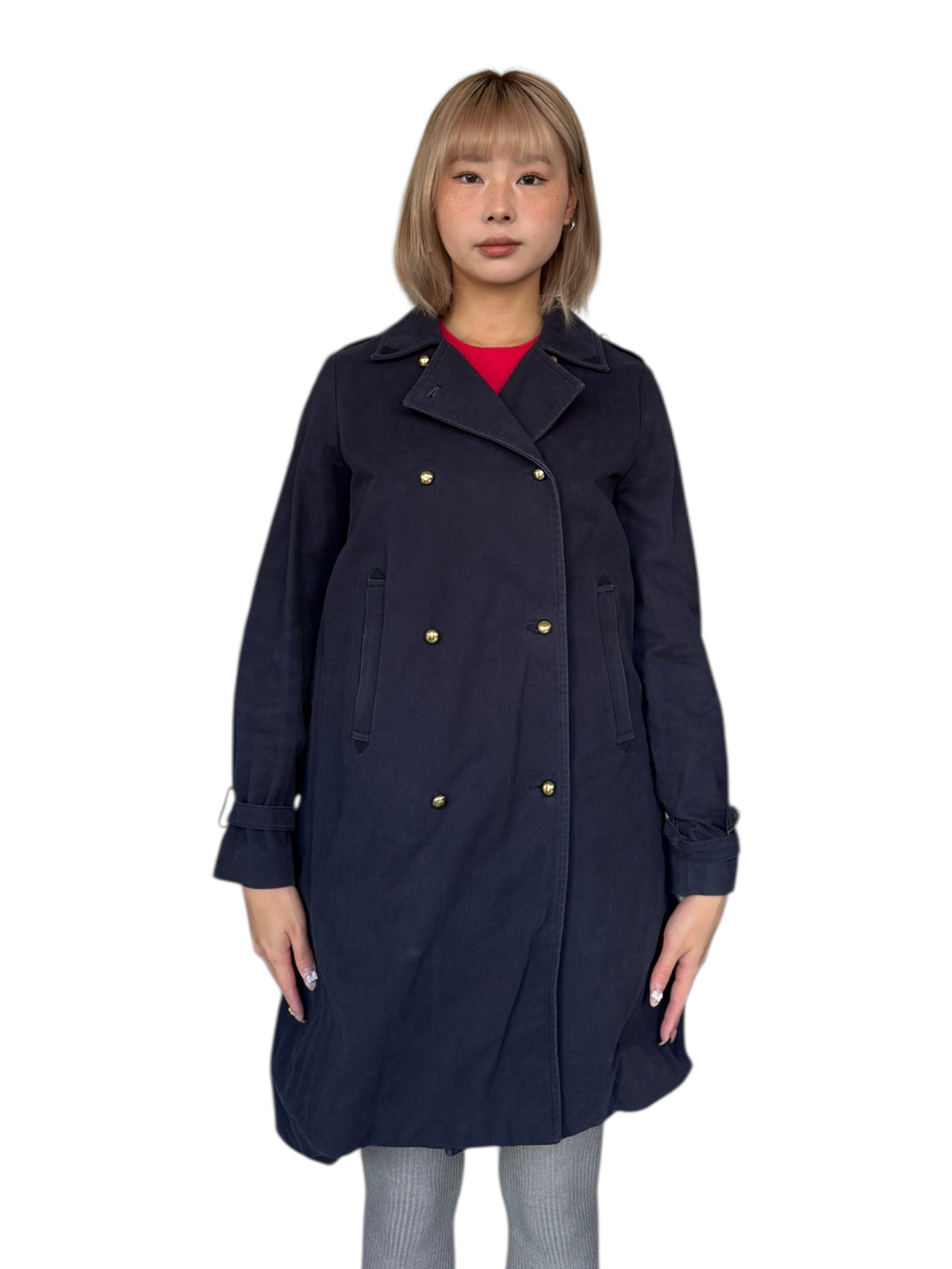 Marc By Marc Jacobs Double-Breasted Wool Coat (Navy)