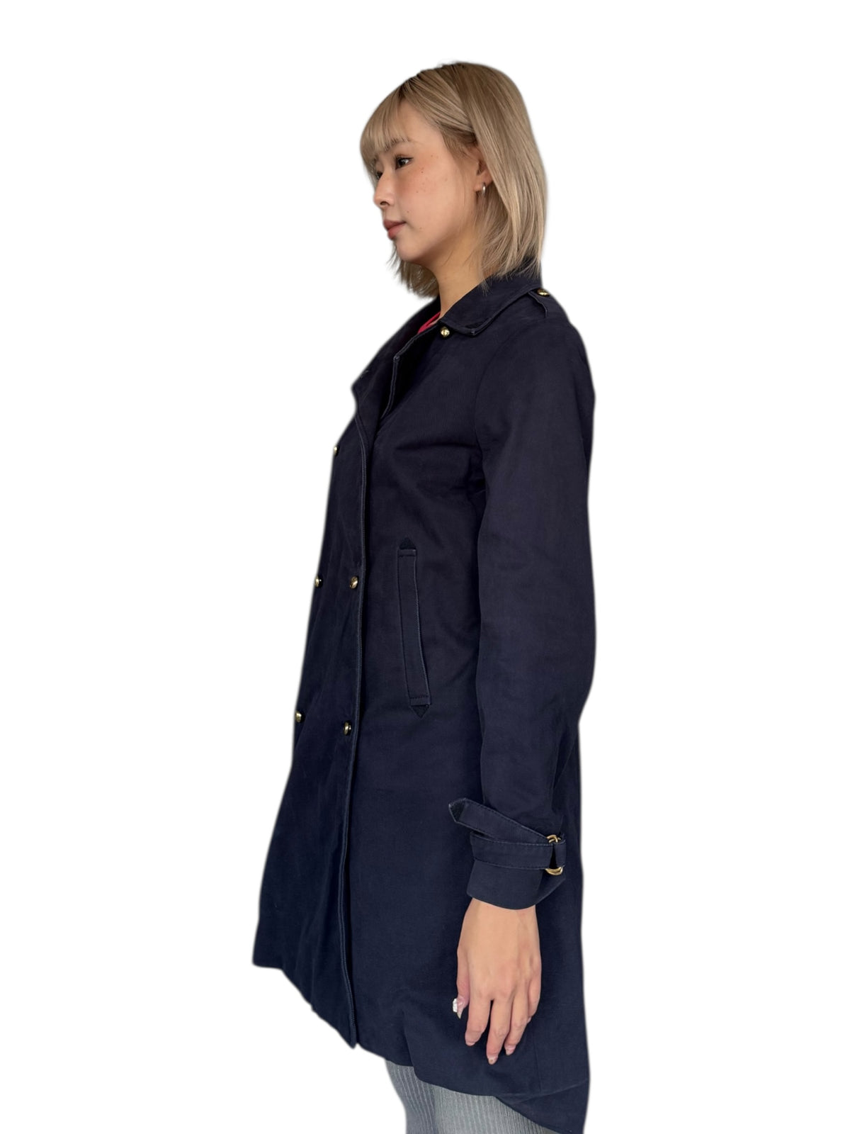 Marc By Marc Jacobs Double-Breasted Wool Coat (Navy)