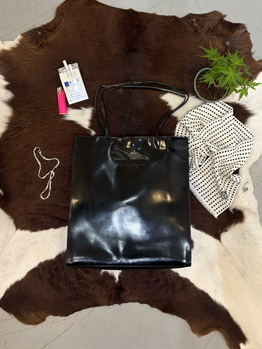 Ferragamo leather tote bag