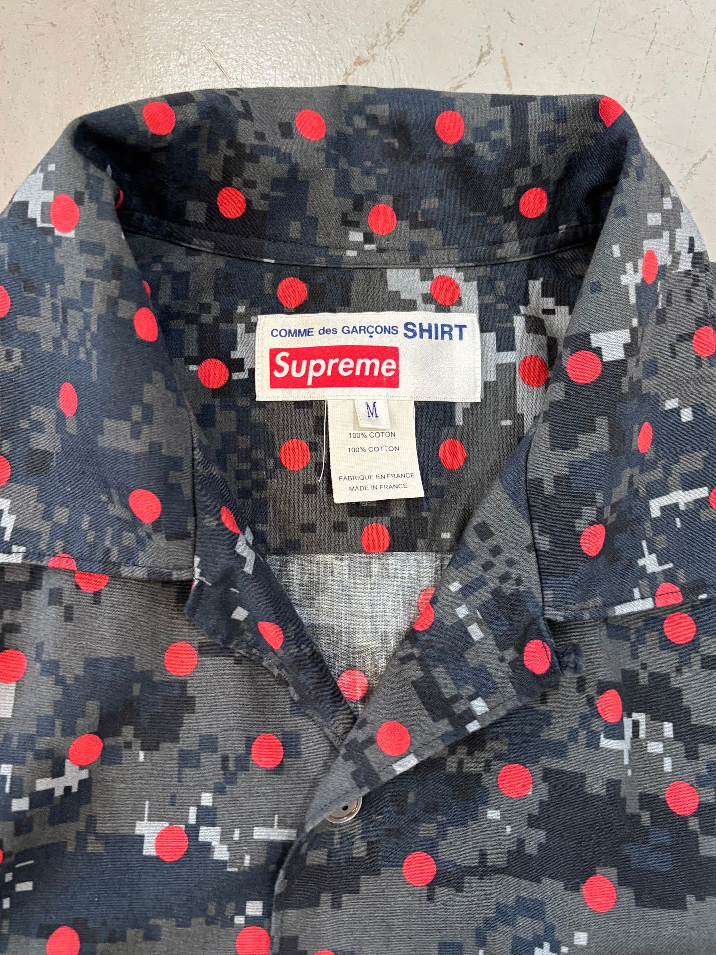 Supreme x COMME des GARÇONS 13SS Digi Camo Dot Shirt