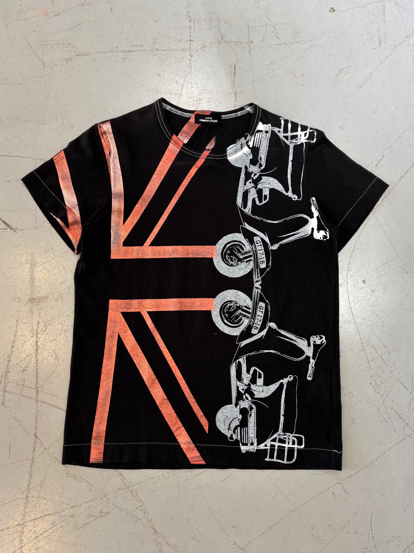 tricot COMME de GARCONS union jack Tee