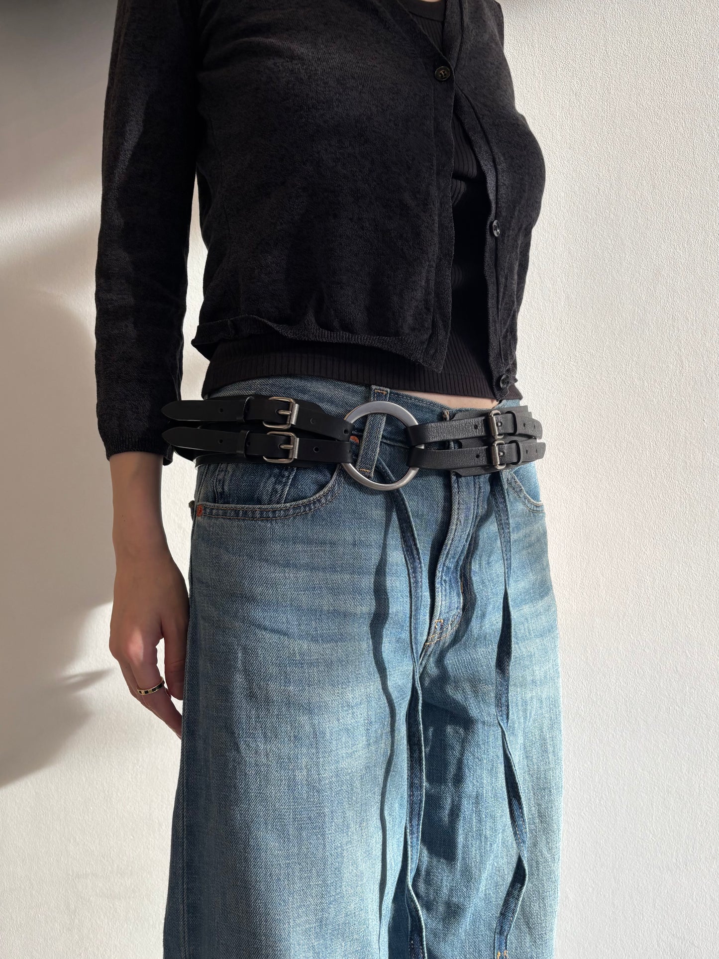 ORCIANI Double Strap Ring Belt