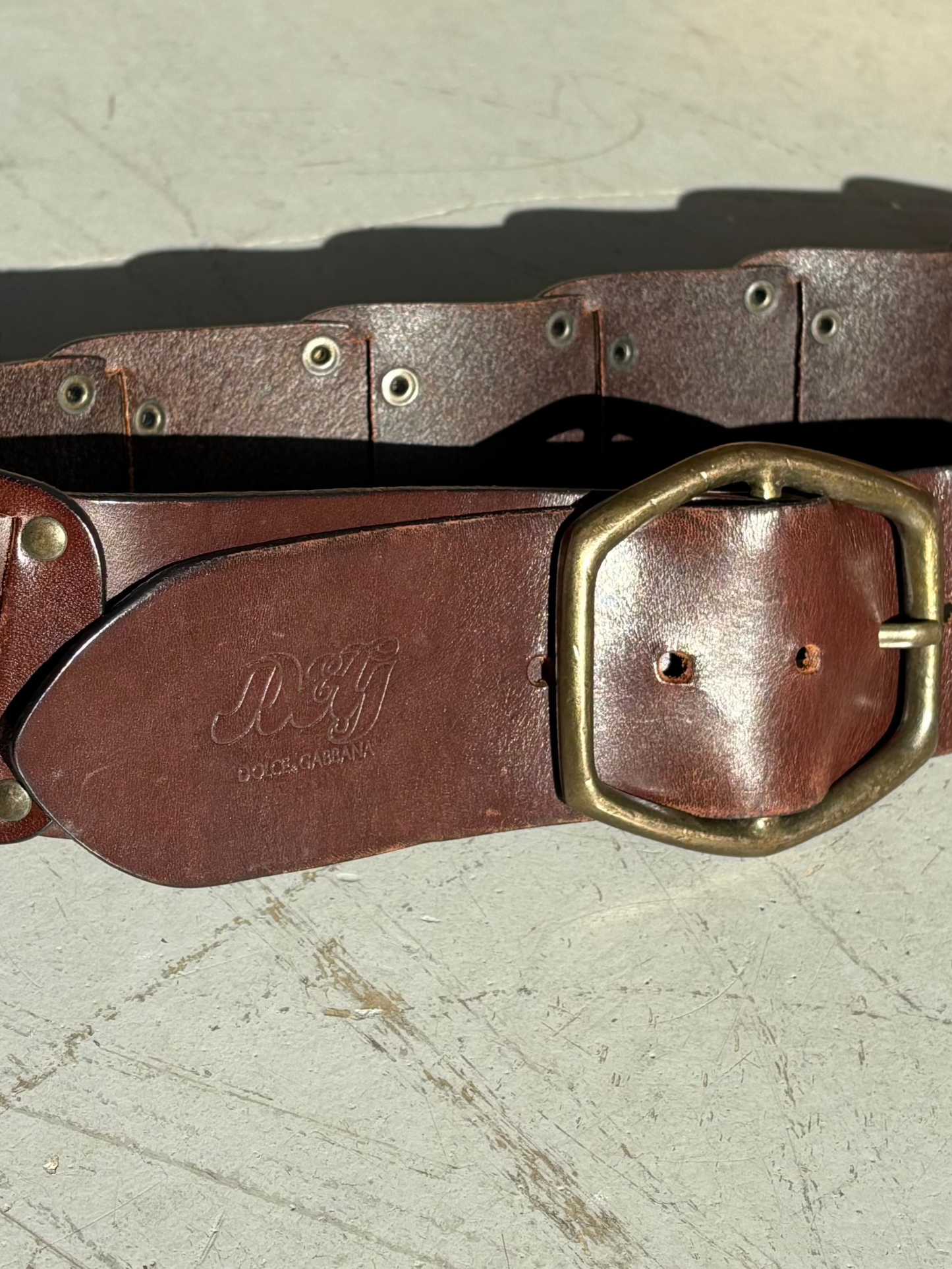 DOLCE＆GABBANA wide belt