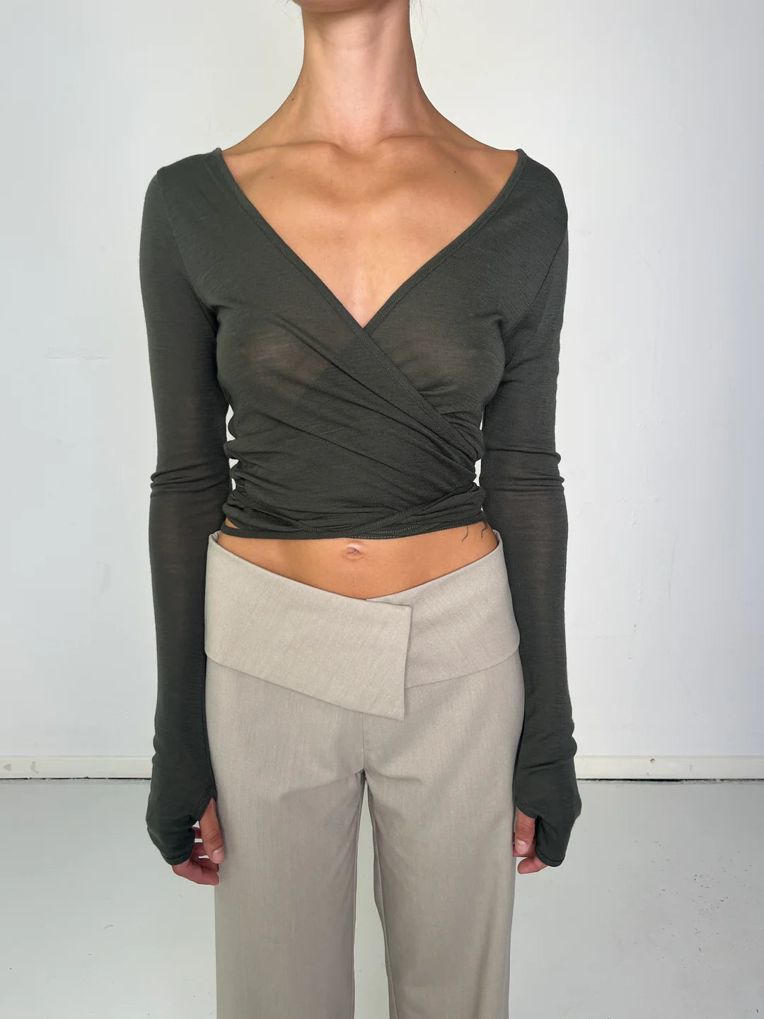 Luna Wrap Blouse