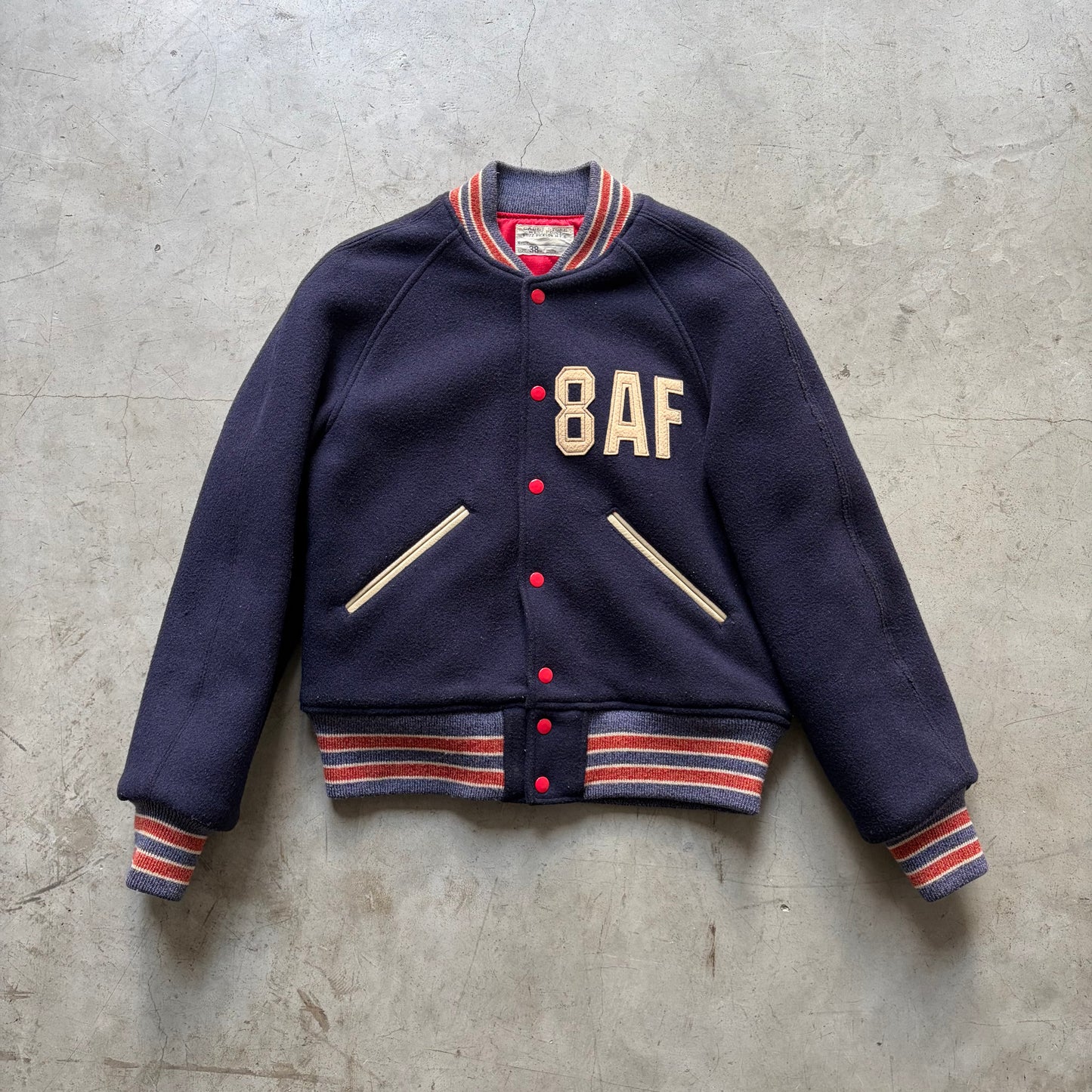 Buzz Rickson's 77th Bomb Squadron Varsity Jacket (Navy)