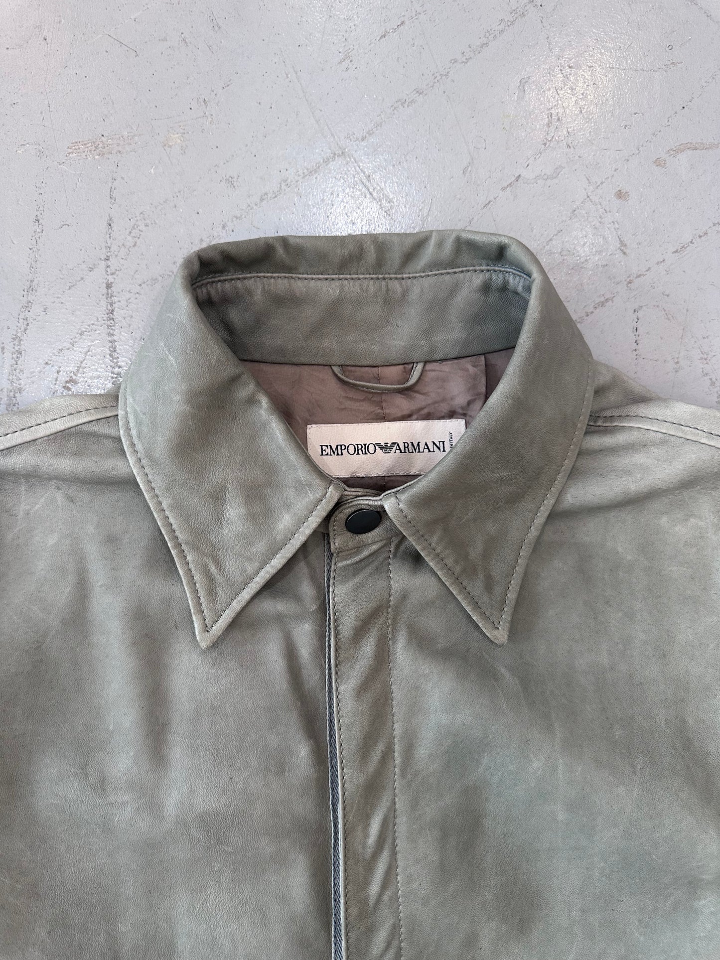 EMPORIO ARMANI leather jacket