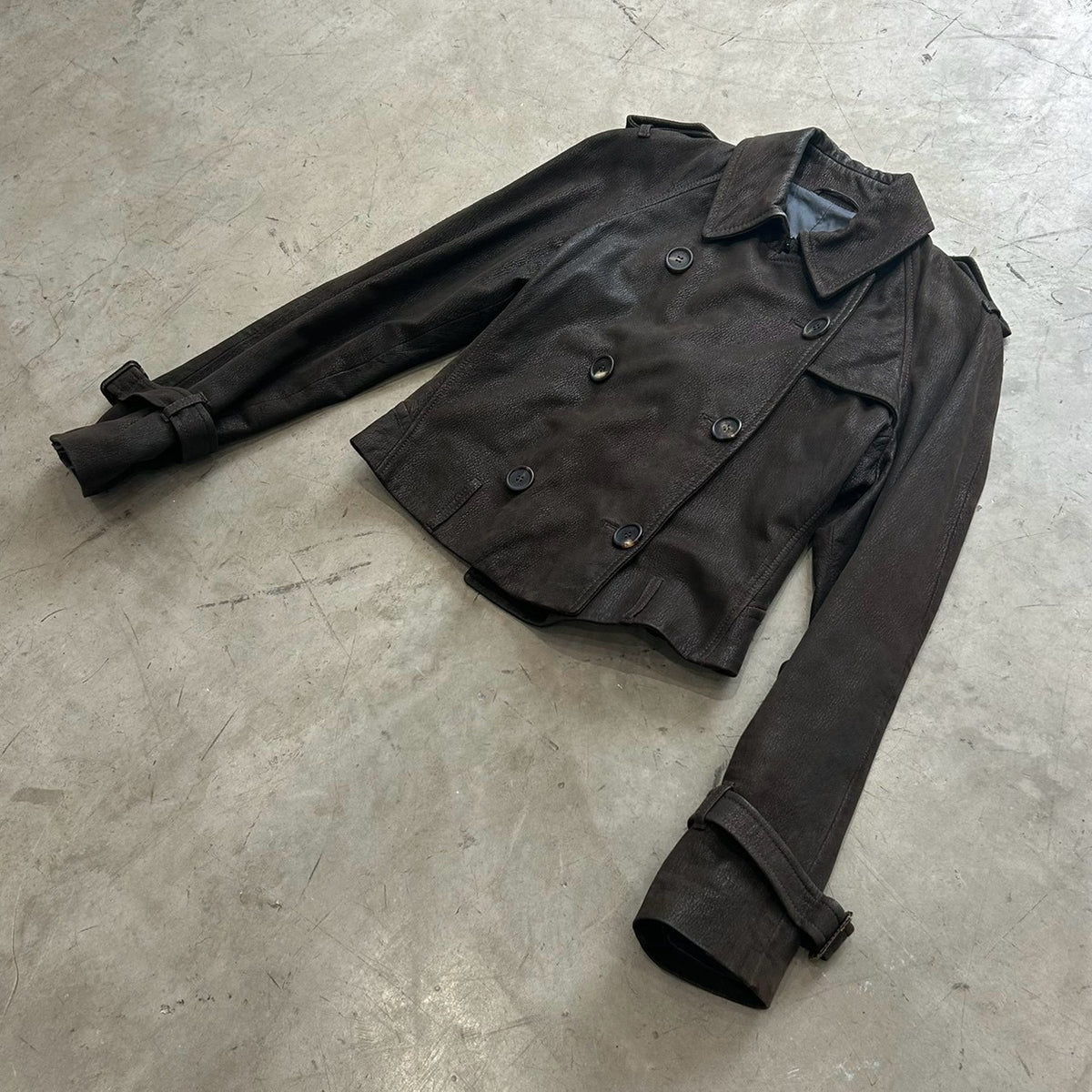 Ruffo Lamb Leather Short Jacket