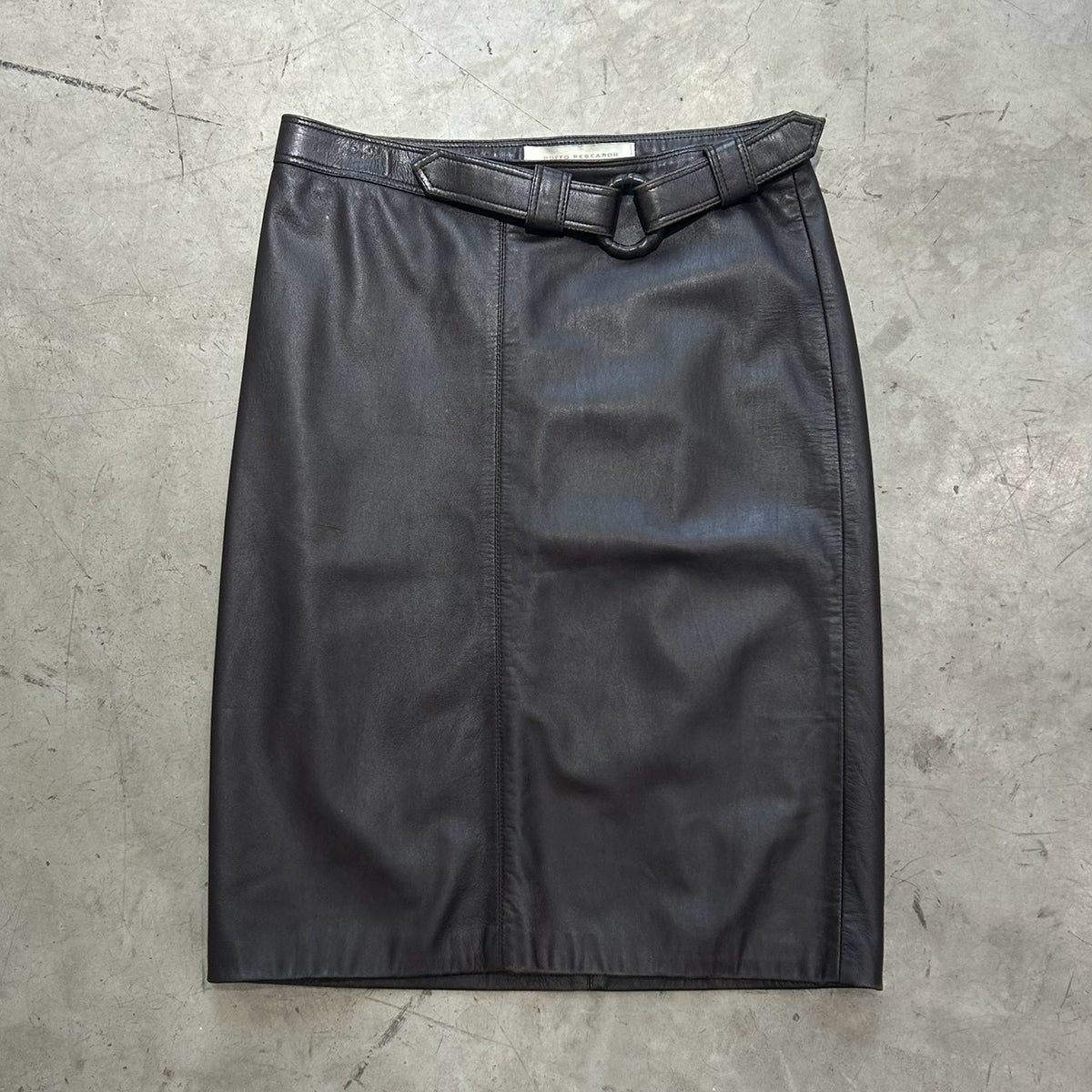 Ruffo Research 00s Belted Leather Skirt