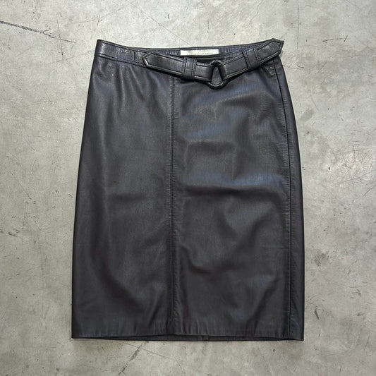 Ruffo Research 00s Belted Leather Skirt