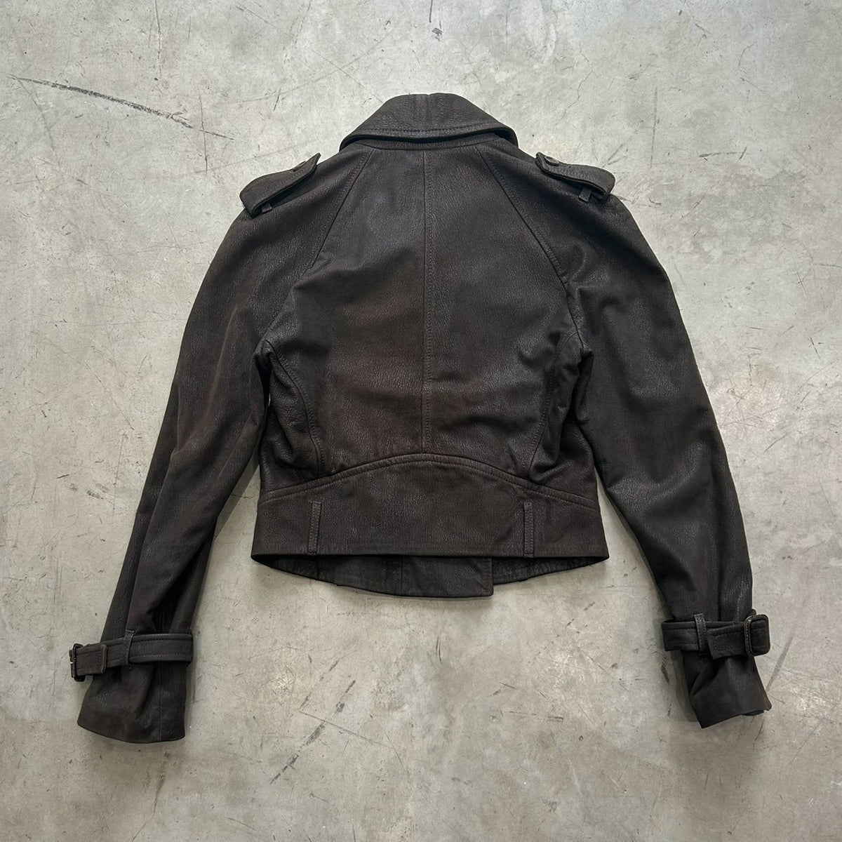 Ruffo Lamb Leather Short Jacket