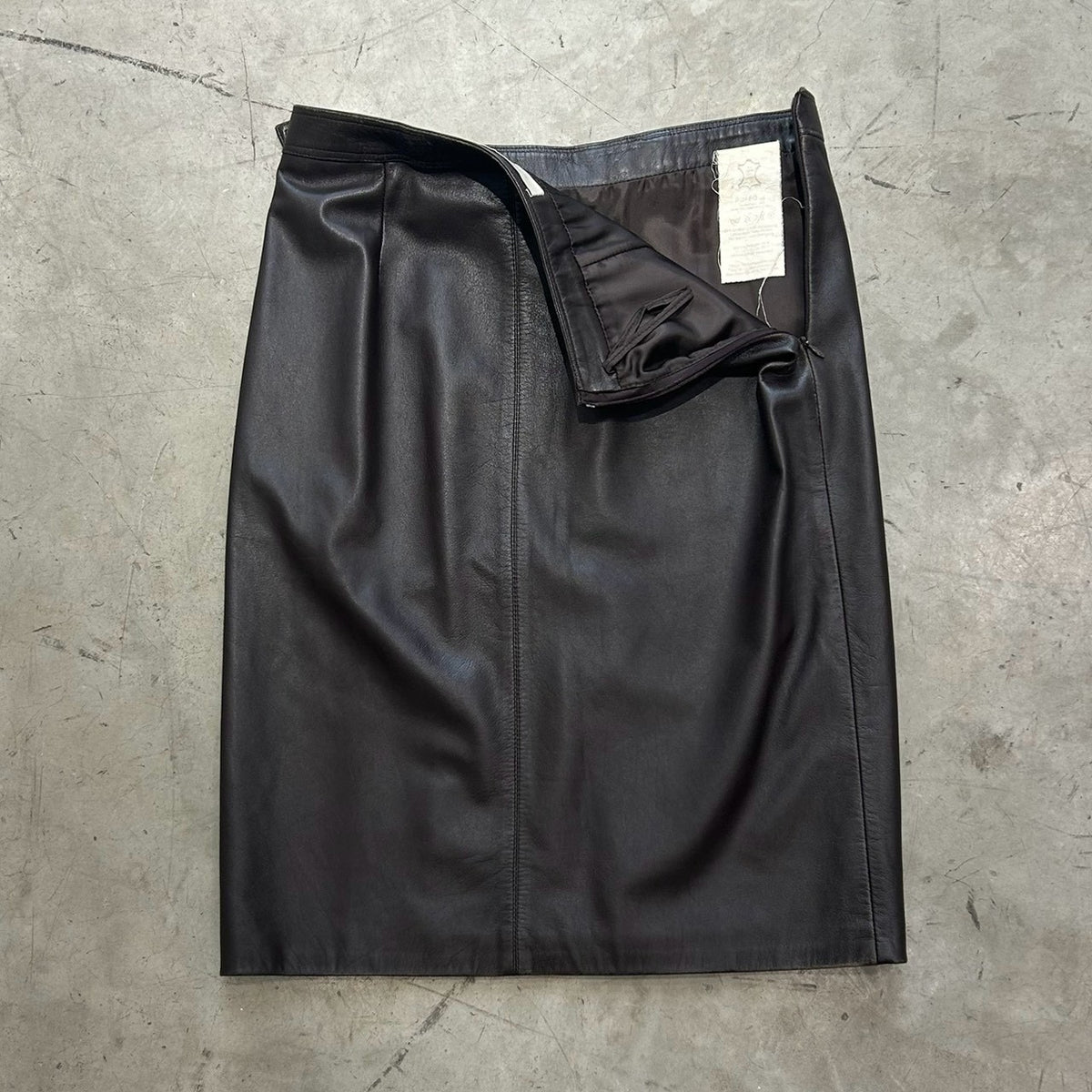 Ruffo Research 00s Belted Leather Skirt