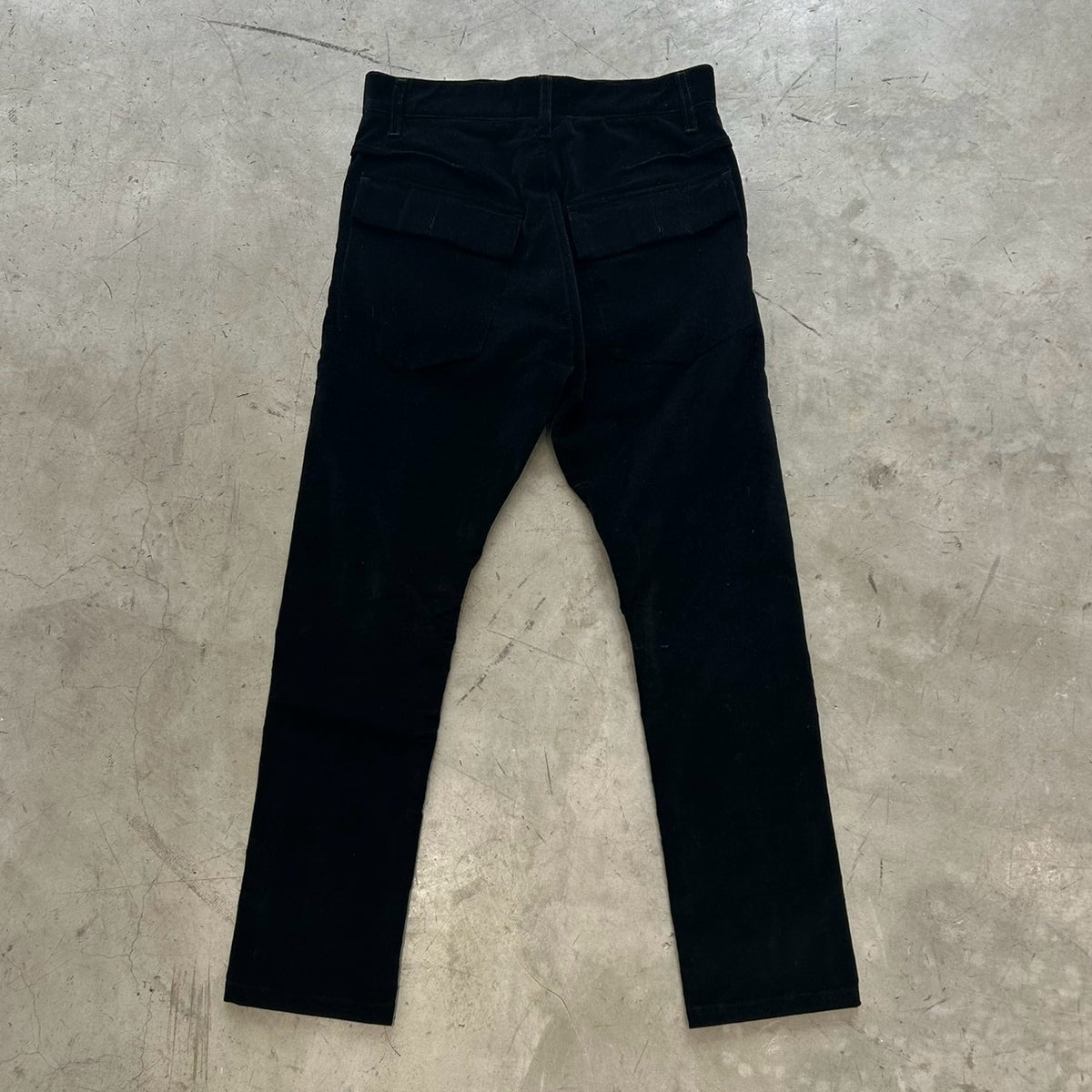 John Galliano Marine Corduroy Black Pants