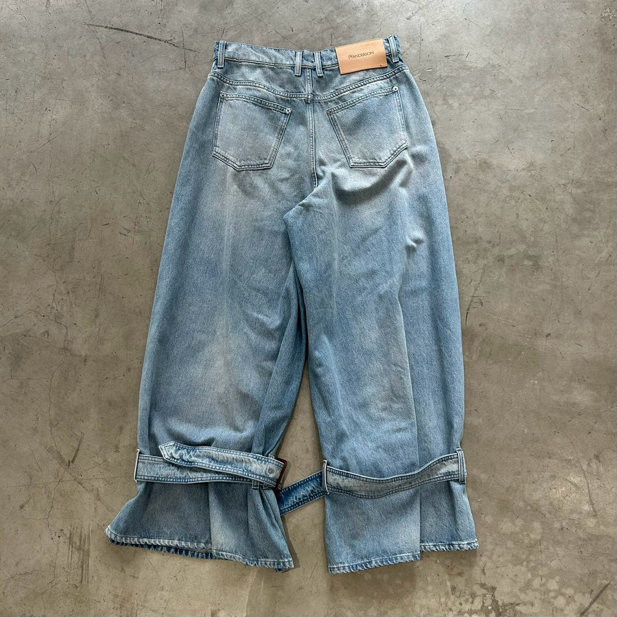 J.W Anderson Belted Denim Wide Pants