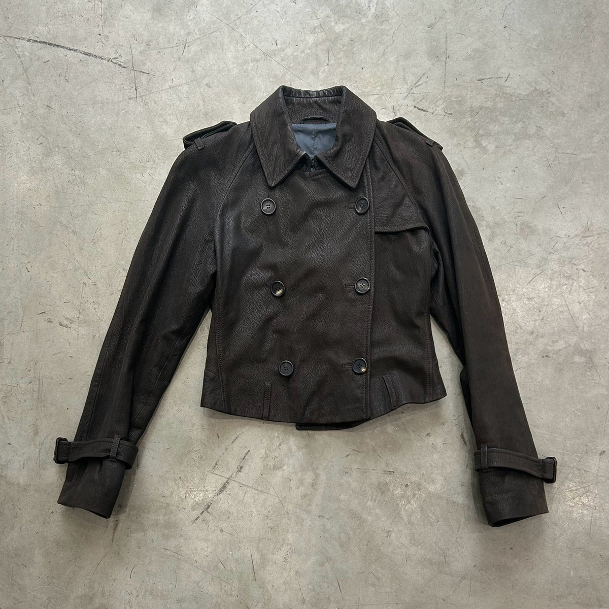 Ruffo Lamb Leather Short Jacket