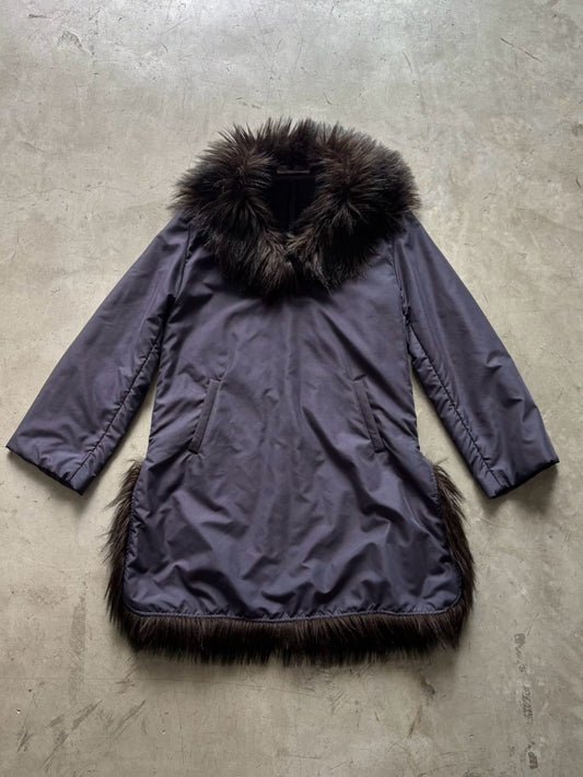 Emporio Armani Fur Nylon Coat