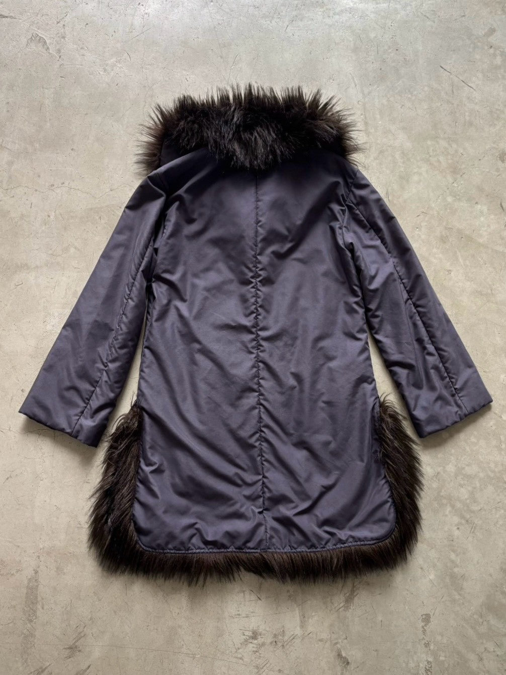 Emporio Armani Fur Nylon Coat