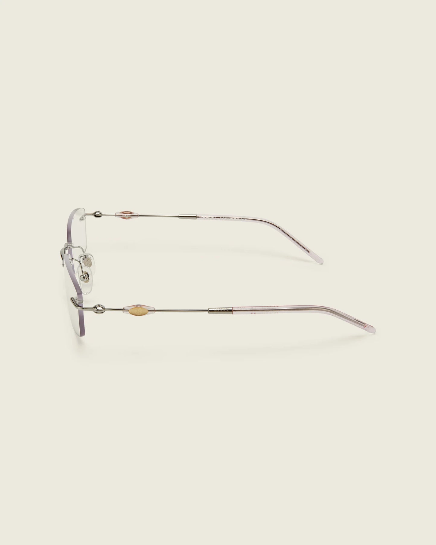 Lisp Silver Transparent Pink & Clear Lens