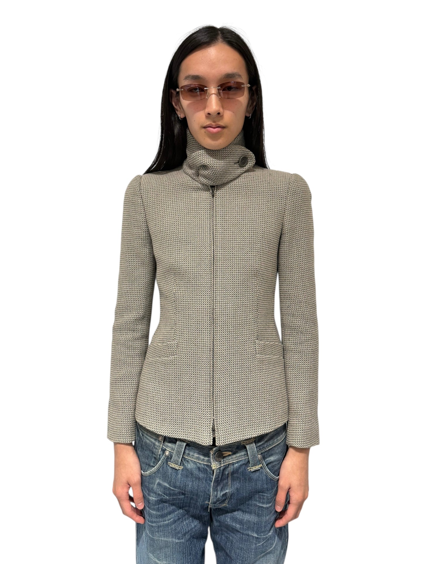 EMPORIO ARMANI High Neck Jacket