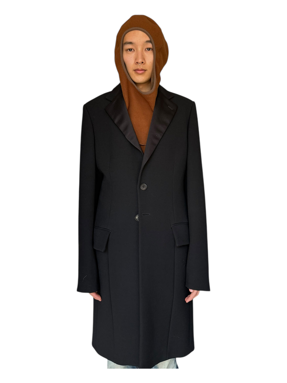 Wales Bonner SS18 Smoking Coat (Black, Made in Italy)