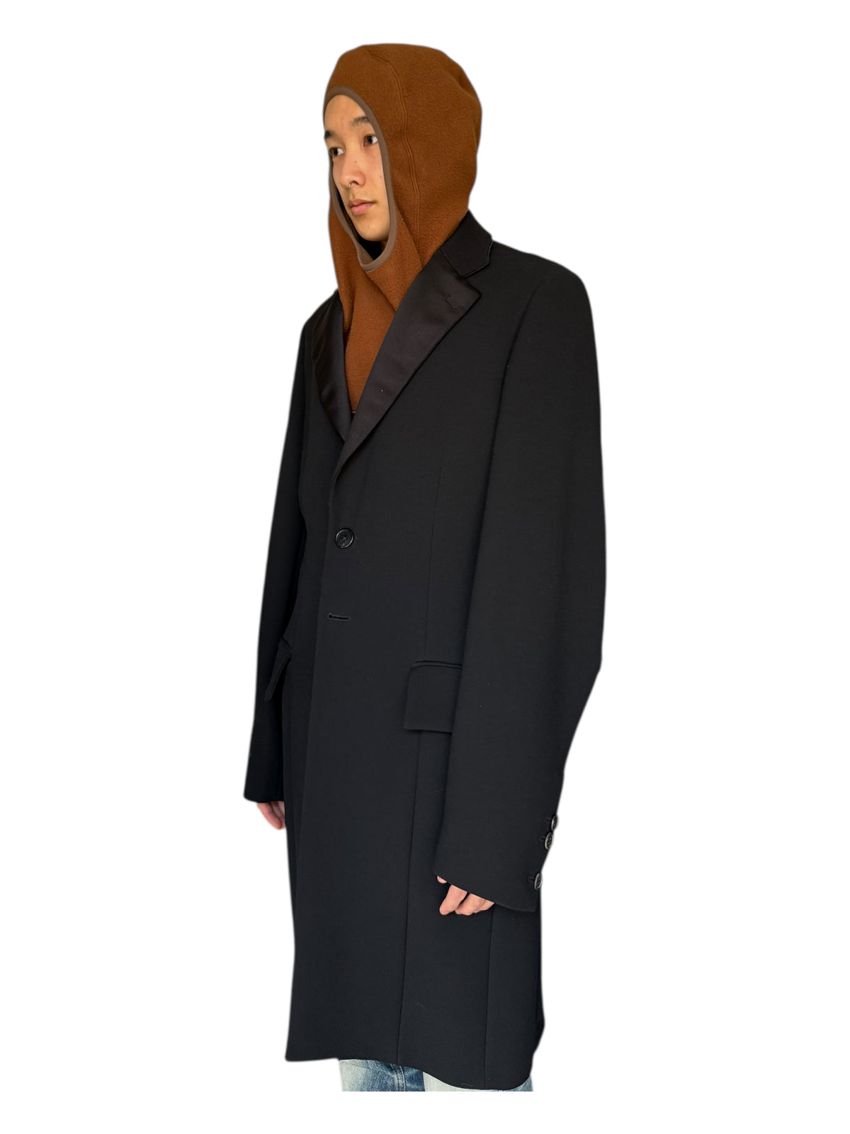 Wales Bonner SS18 Smoking Coat (Black, Made in Italy)