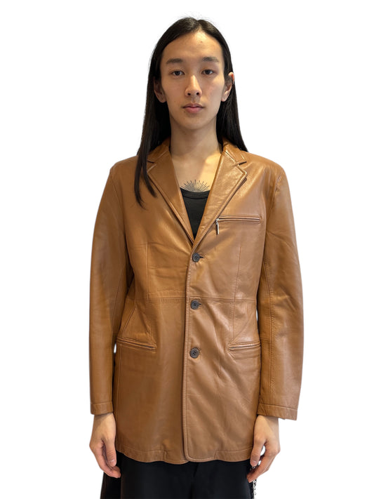 Jean Paul Gaultier Leather Blazer Early 00's