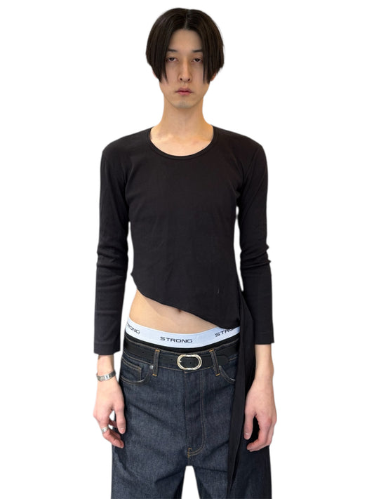 JIL SANDER bow-detail long sleeve tee