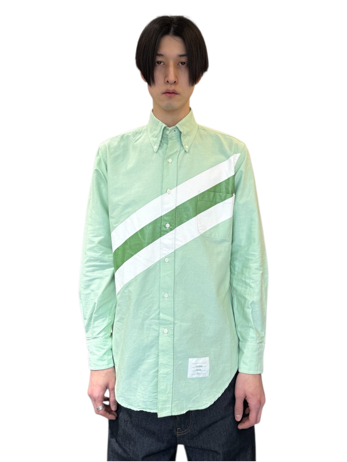 THOM BROWNE. NEW YORK green shirt