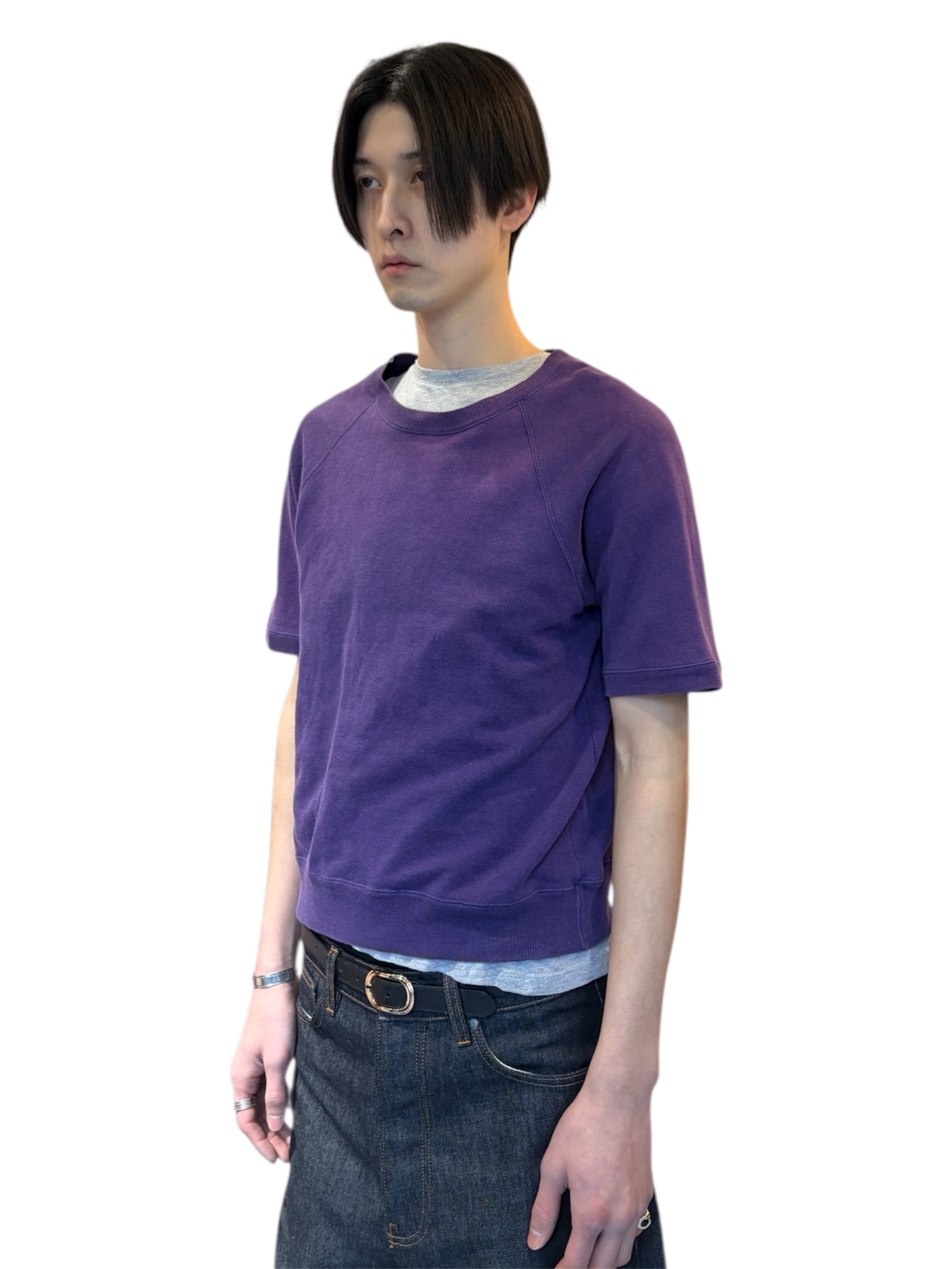 A.P.C. Vintage S/L Sweater — East by West期 (Purple, Made in