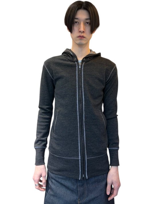 DOLCE&GABBANA mohair zip-up hoodie