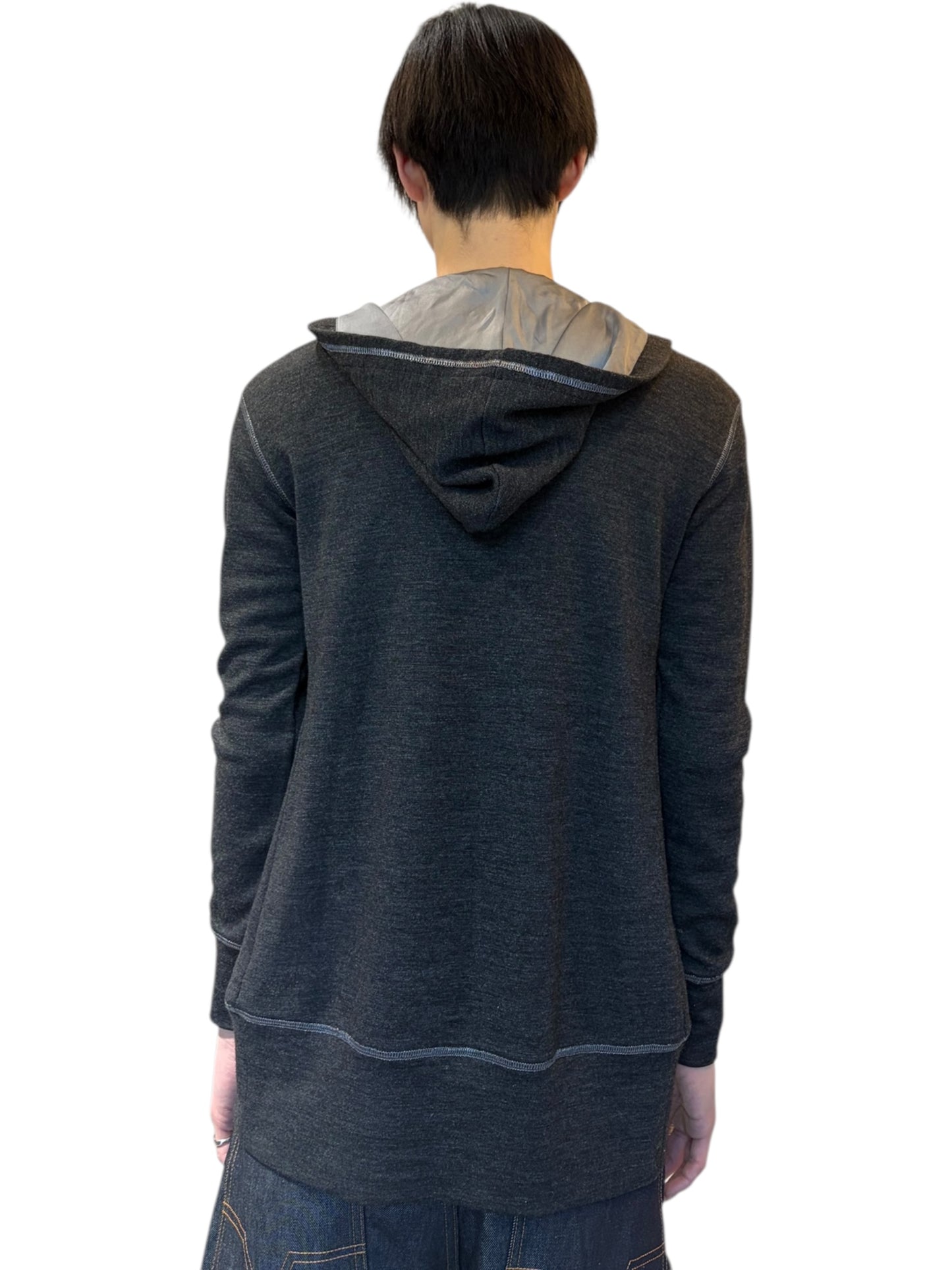 DOLCE&GABBANA mohair zip-up hoodie