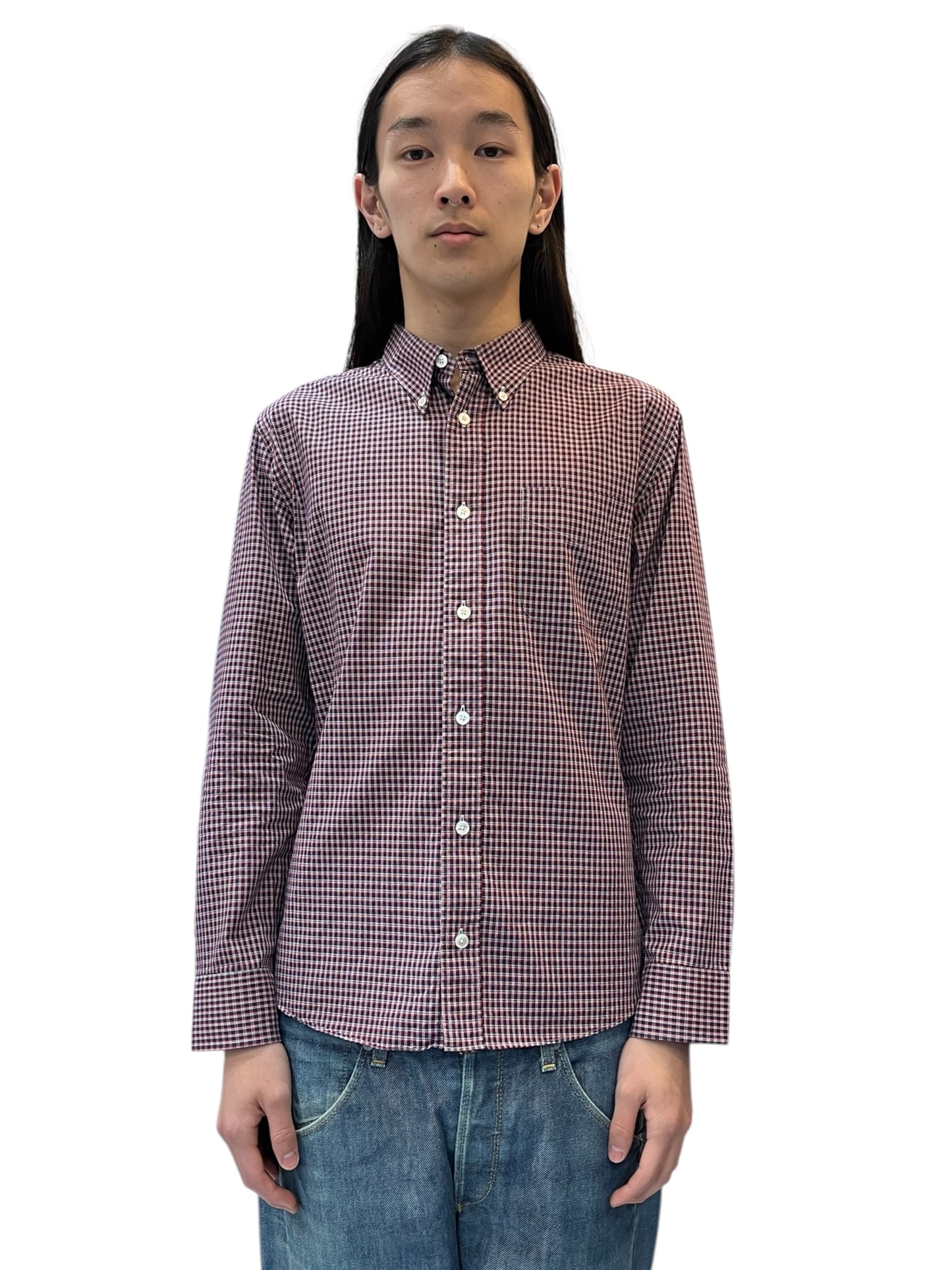 visvim checked shirt