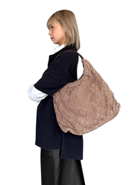 GIORGIO ARMANI suede handbag