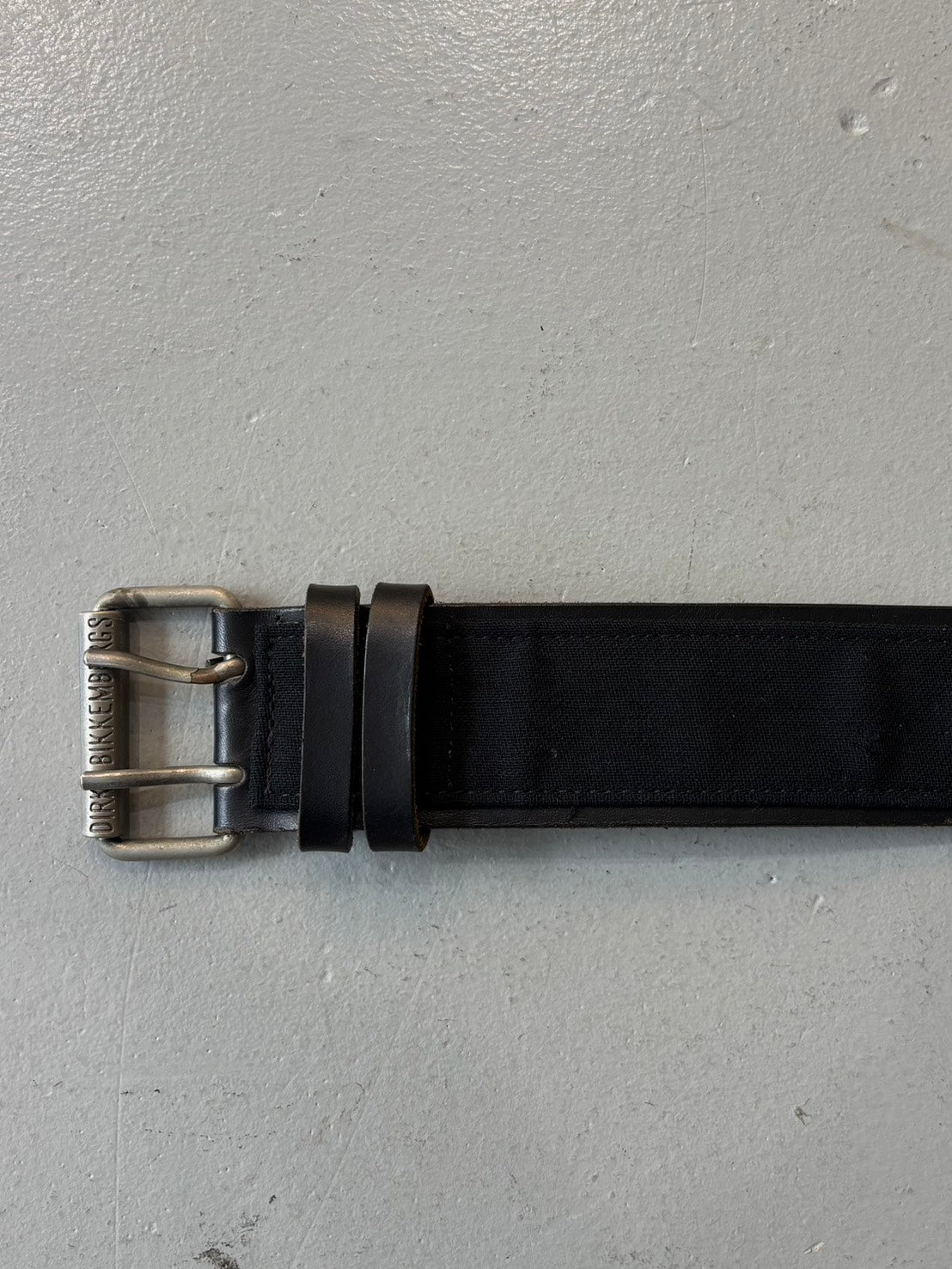 Dirk Bikkembergs 90s Double Hole Belt (Black)
