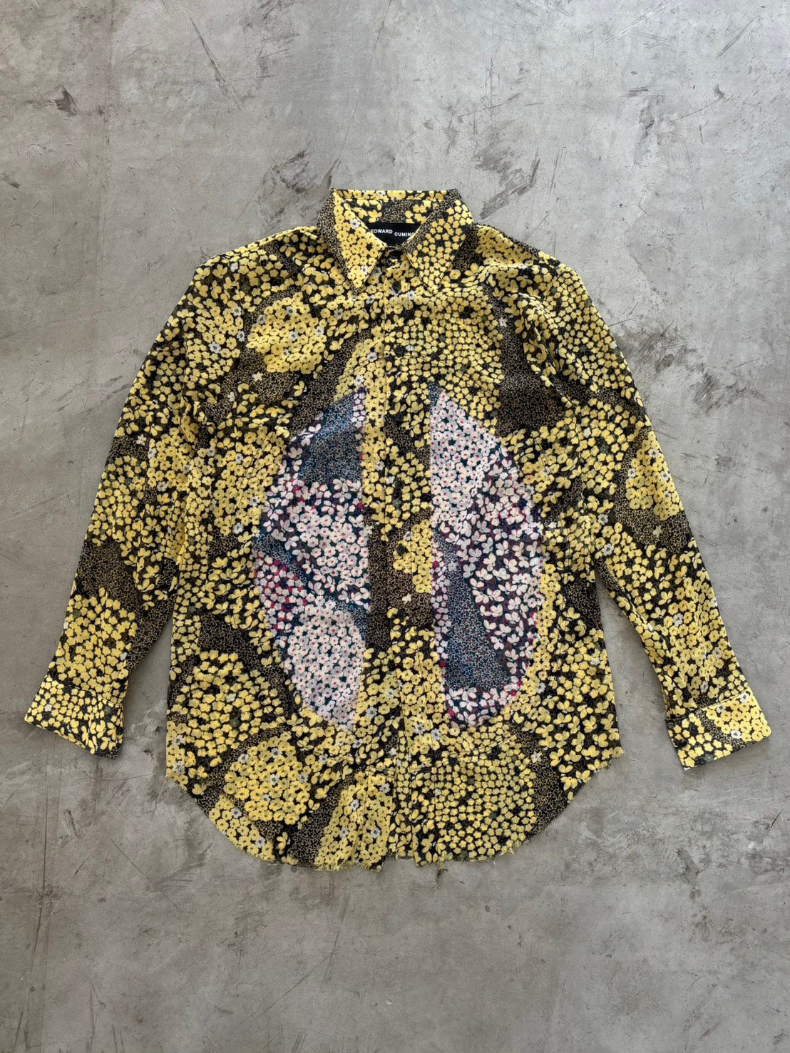Edward Cuming SS24 Floral Patchwork Sheer Shirt