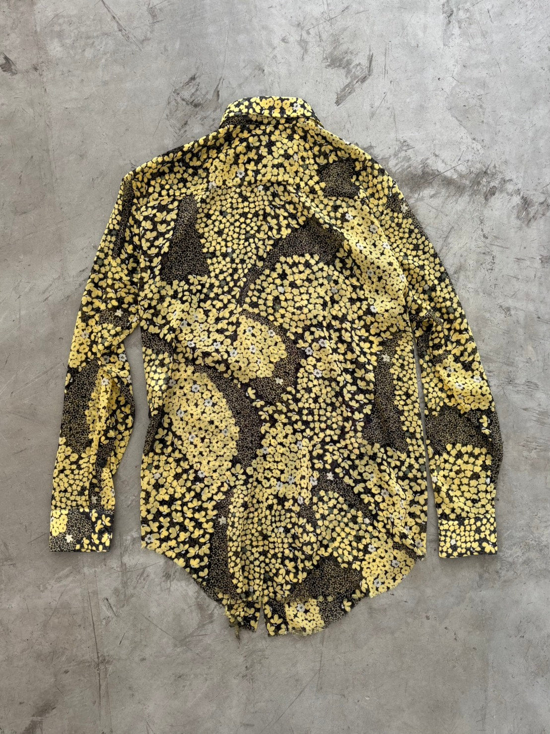 Edward Cuming SS24 Floral Patchwork Sheer Shirt