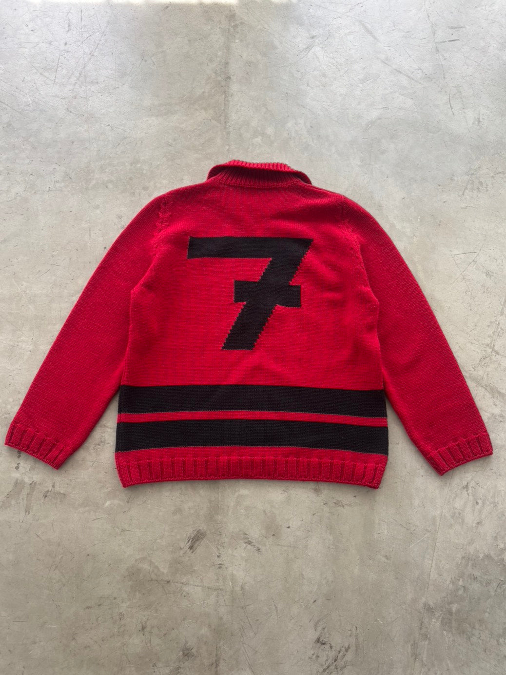 Dries Van Noten No.7 Wool Knit Sweater (Red)