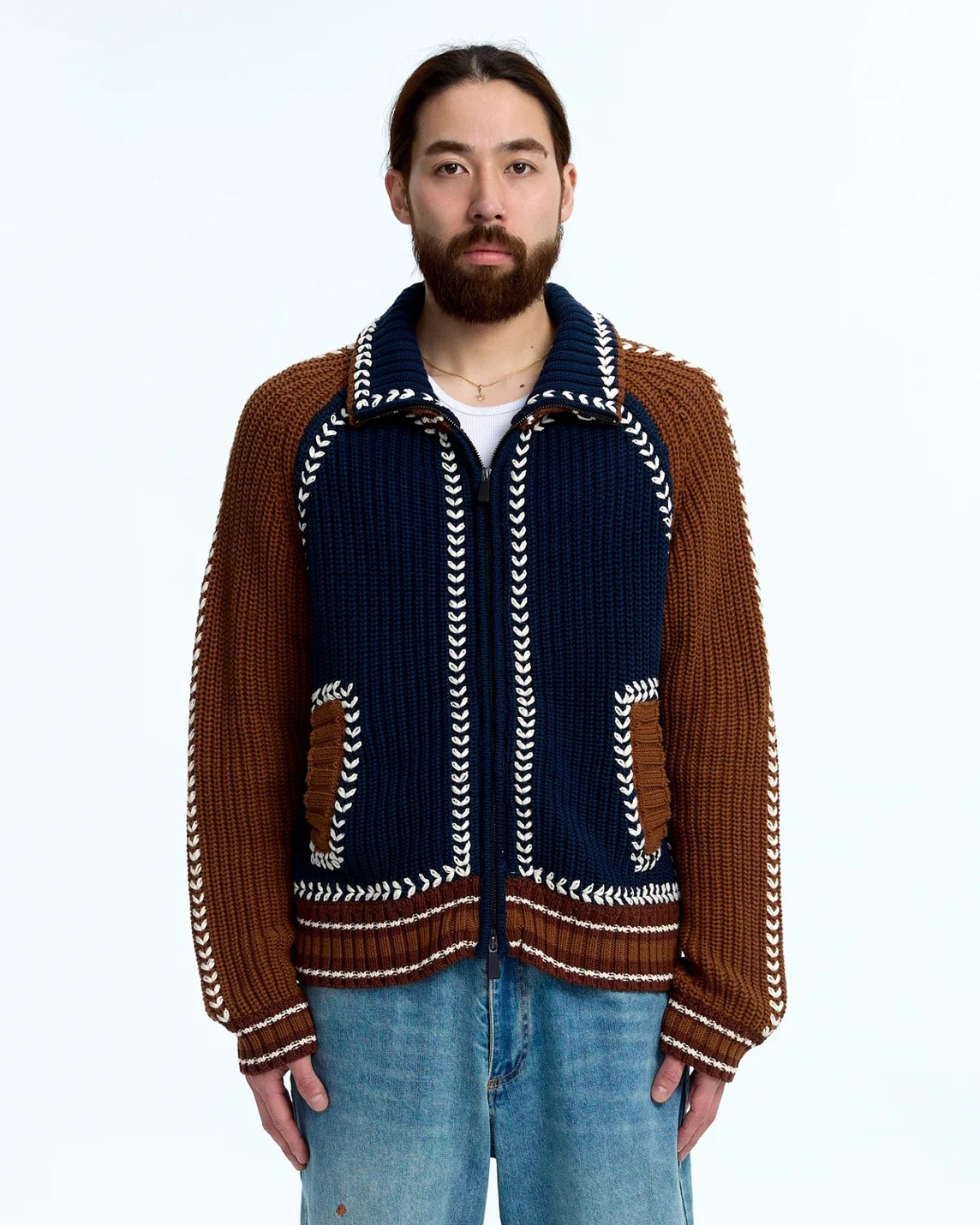 Knit Varsity Jacket