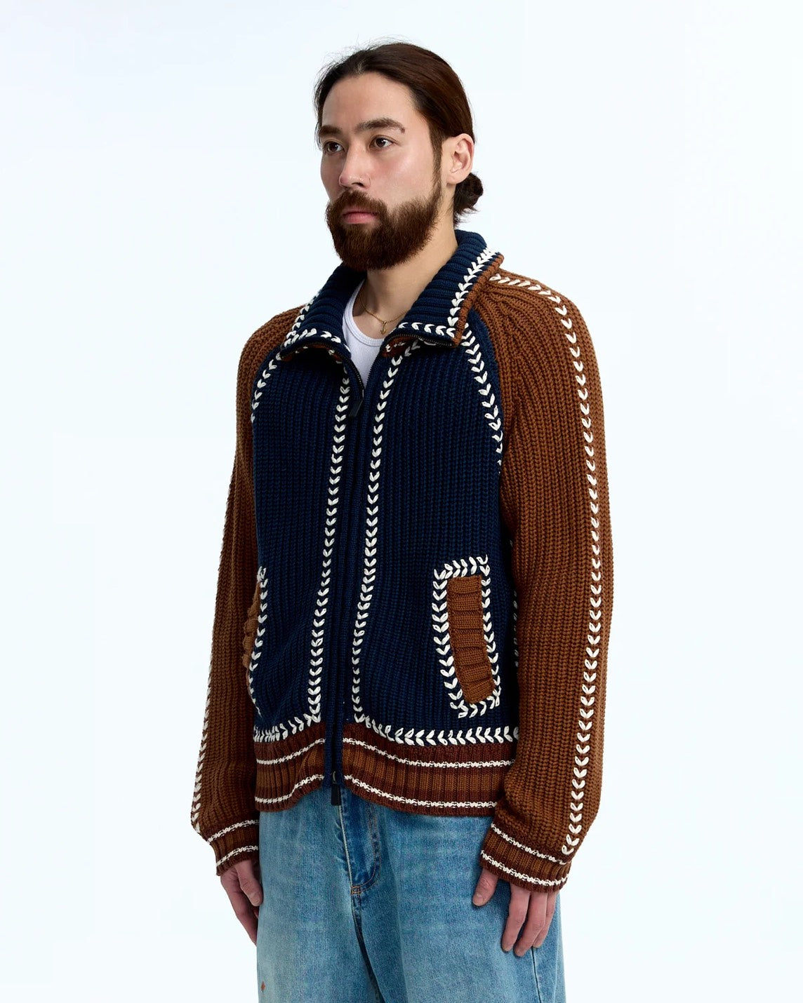 Knit Varsity Jacket