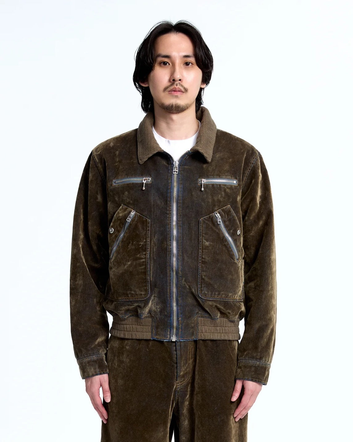 Flocked Denim Jacket