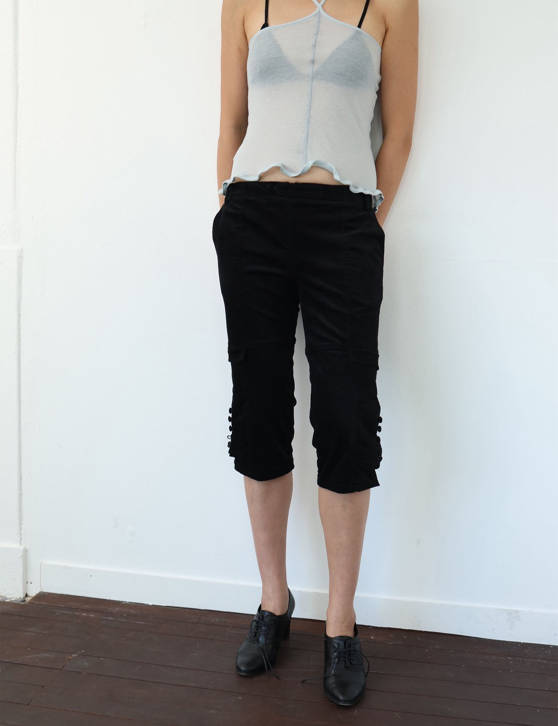 Double Layered Cropped Pants