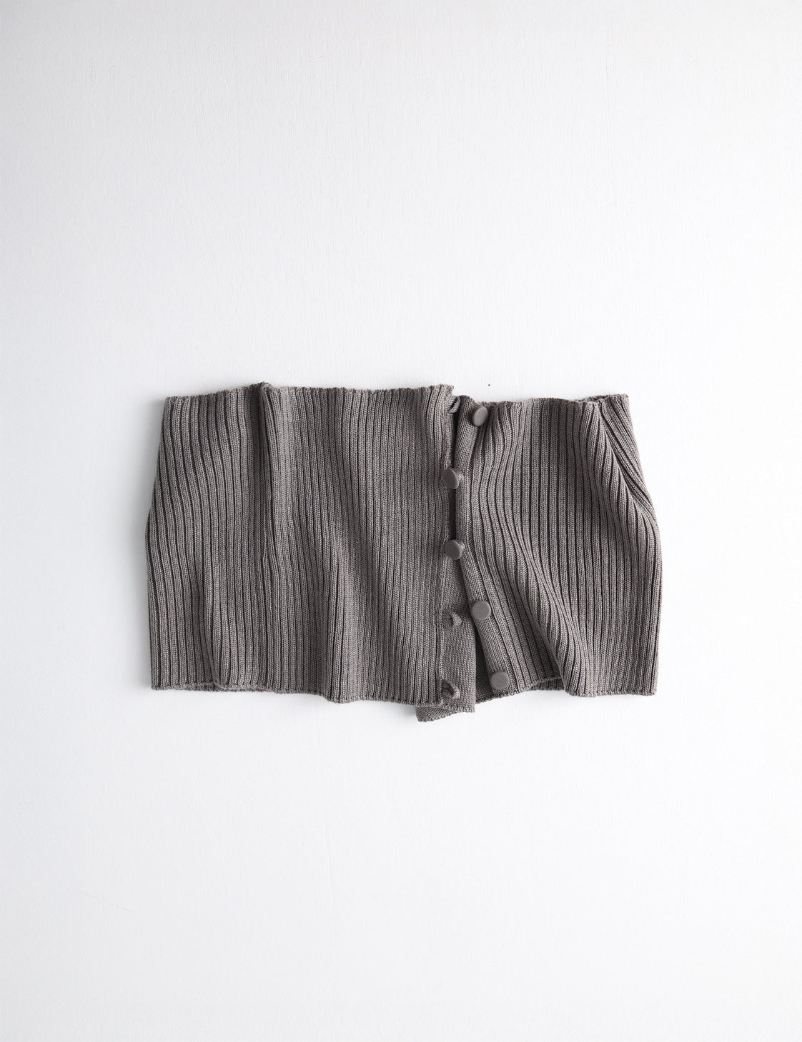 Buttoned Knit Scarf
