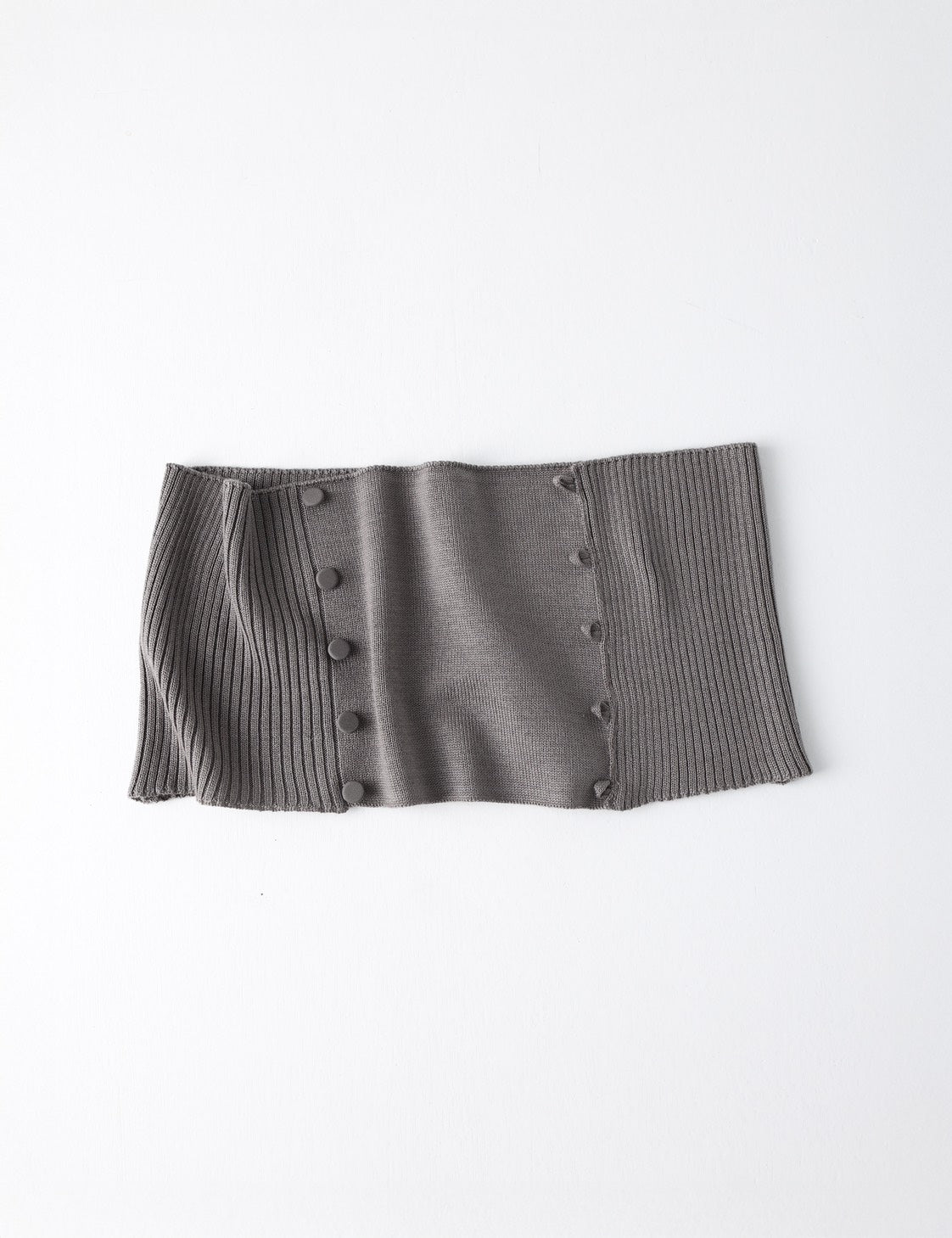 Buttoned Knit Scarf